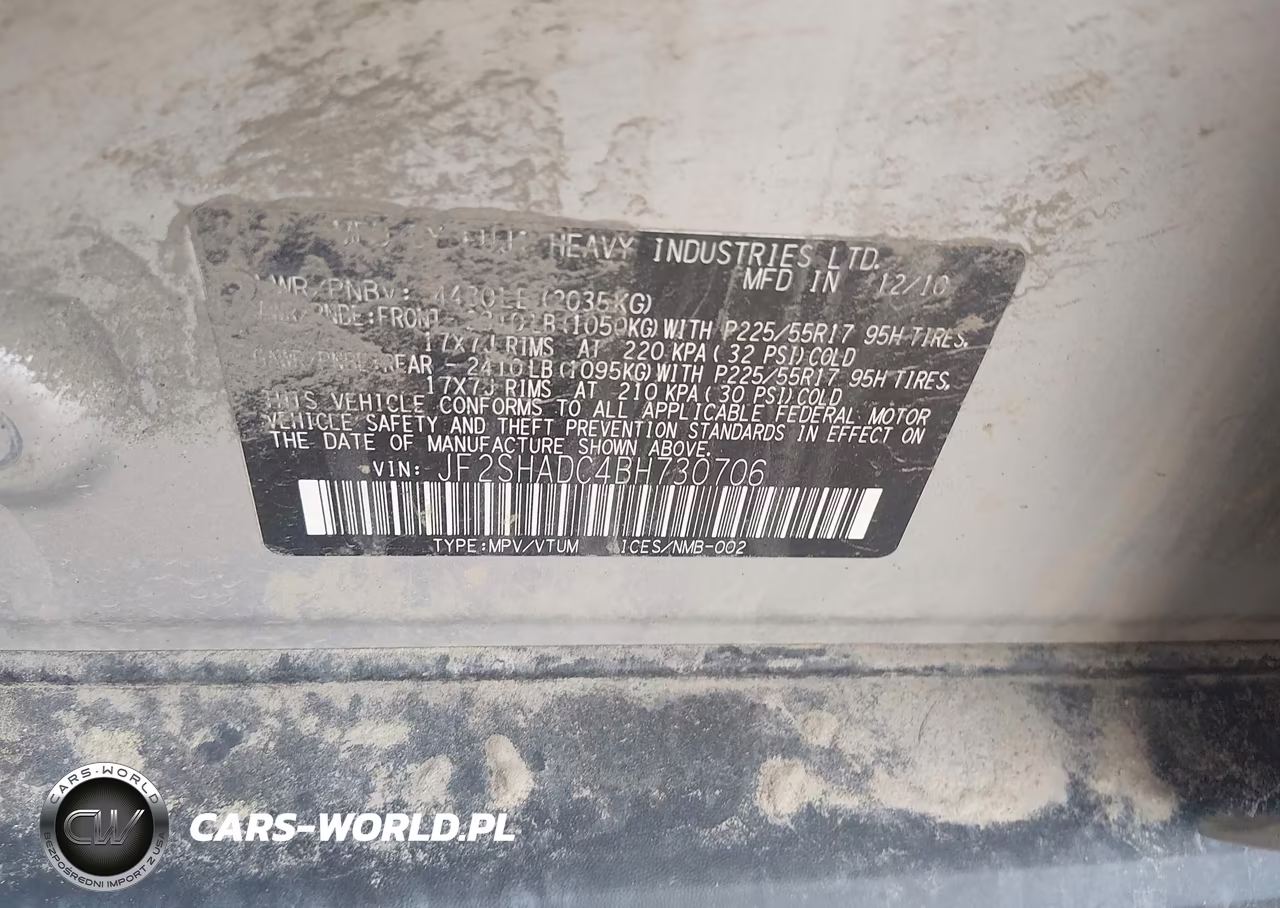 2011 Subaru Forester 2.5X Premium VIN:JF2SHADC4BH730706 - 9