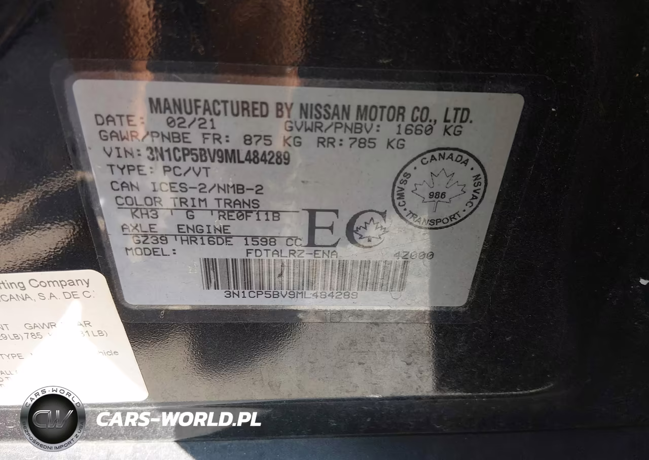 2021 Nissan Retrocesos S Xtronic Cvt VIN:3N1CP5BV9ML484289 - 9