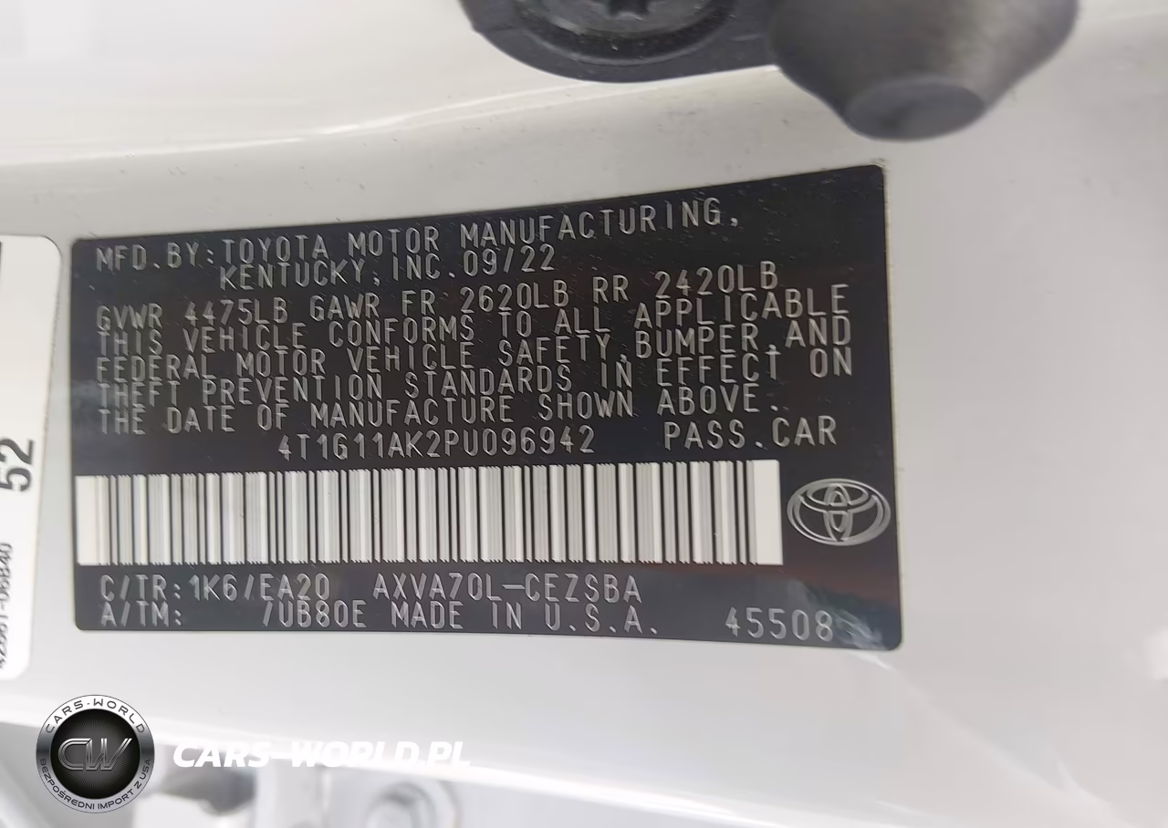 2023 Toyota Camry Se VIN:4T1G11AK2PU096942 - 9