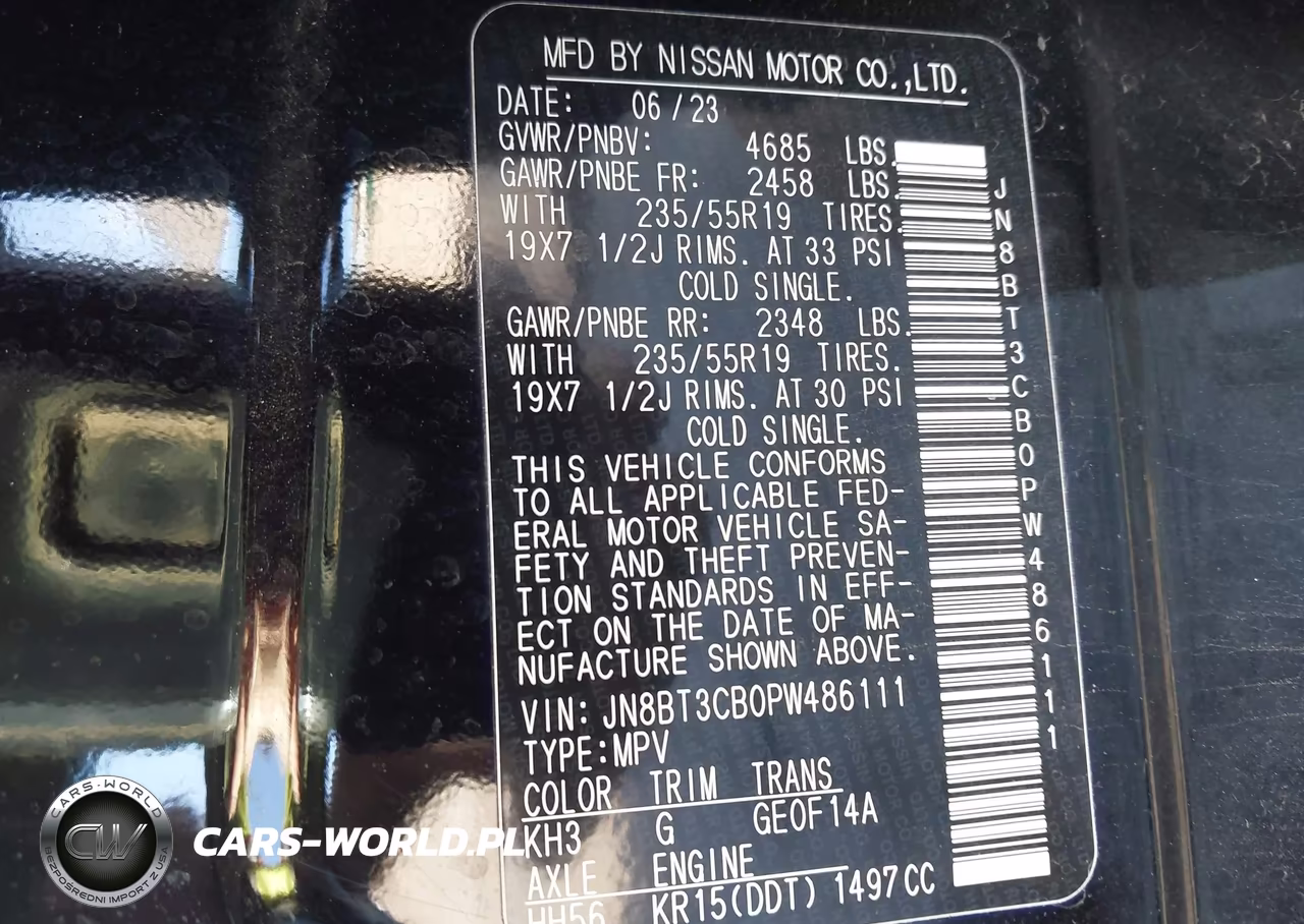 2023 Nissan Rogue Sl Intelligent Awd VIN:JN8BT3CB0PW486111 - 9