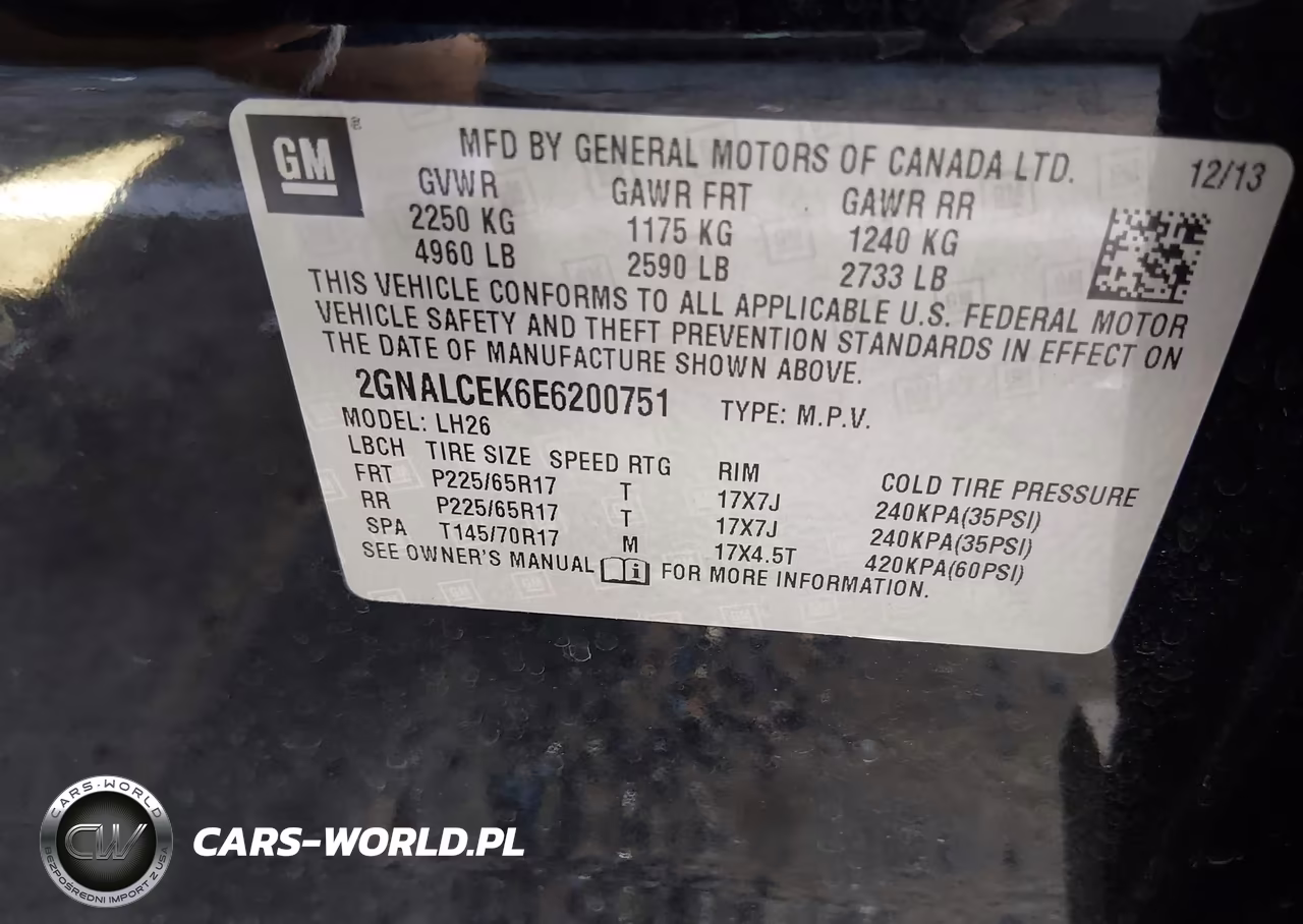 2014 Chevrolet Equinox 2Lt VIN:2GNALCEK6E6200751 - 9