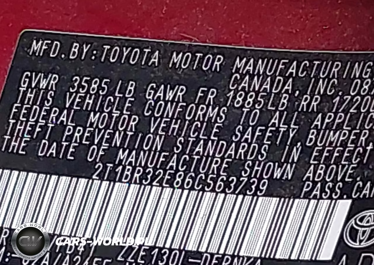 2006 Toyota Corolla Le VIN:2T1BR32E86C563739 - 9