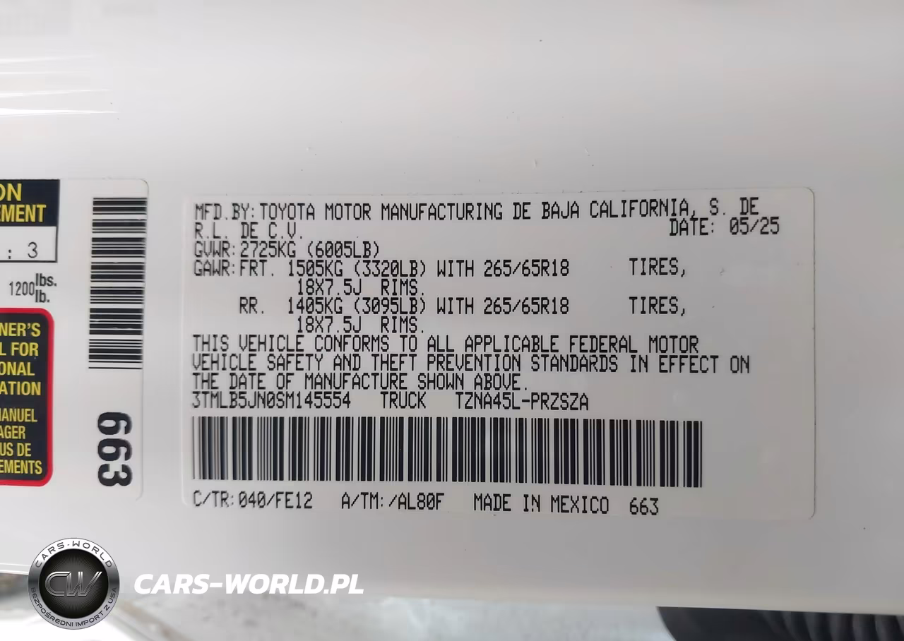 2025 Toyota Tacoma 4Wd Trd Sport VIN:3TMLB5JN0SM145554 - 9