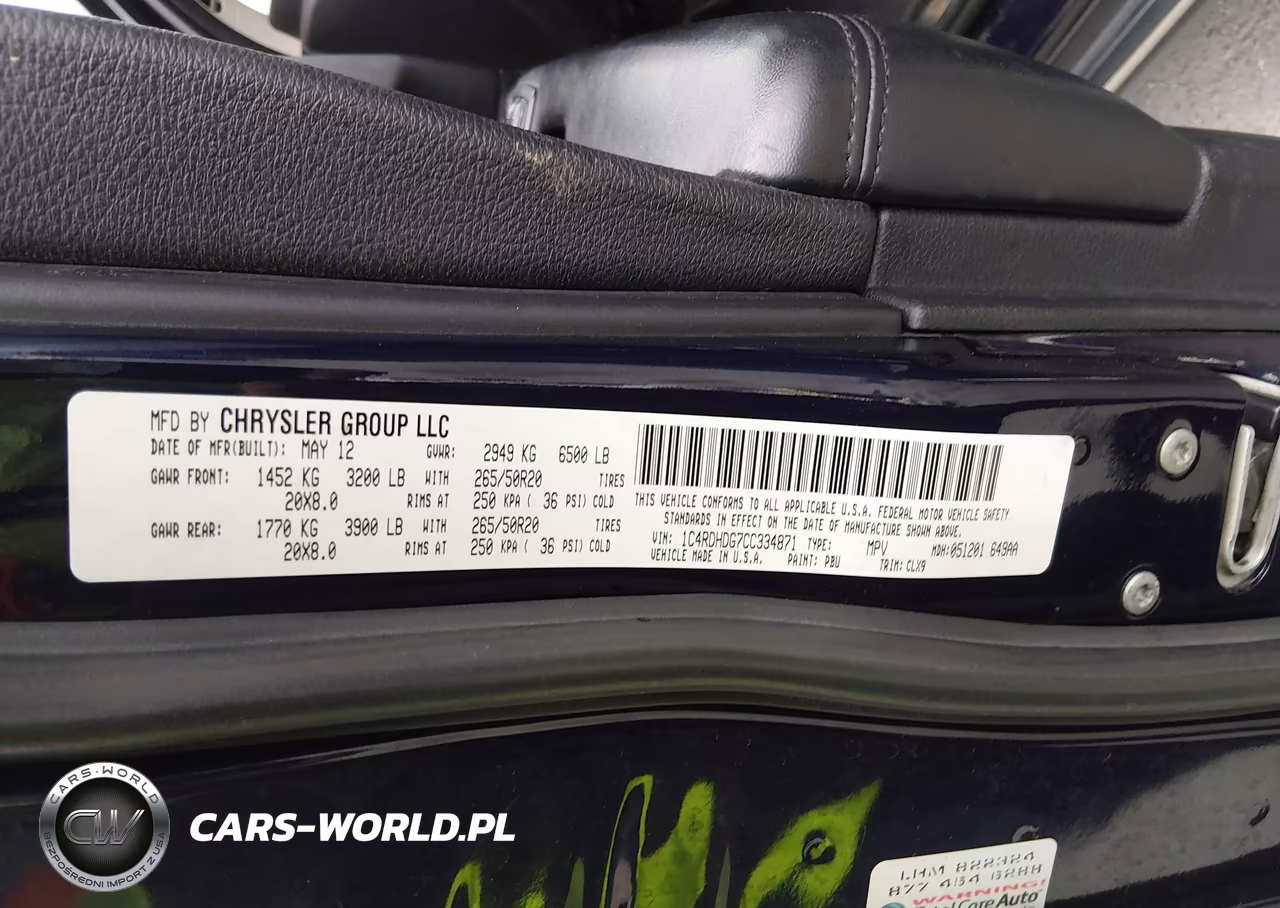 2012 Dodge Durango Crew VIN:1C4RDHDG7CC334871 - 12