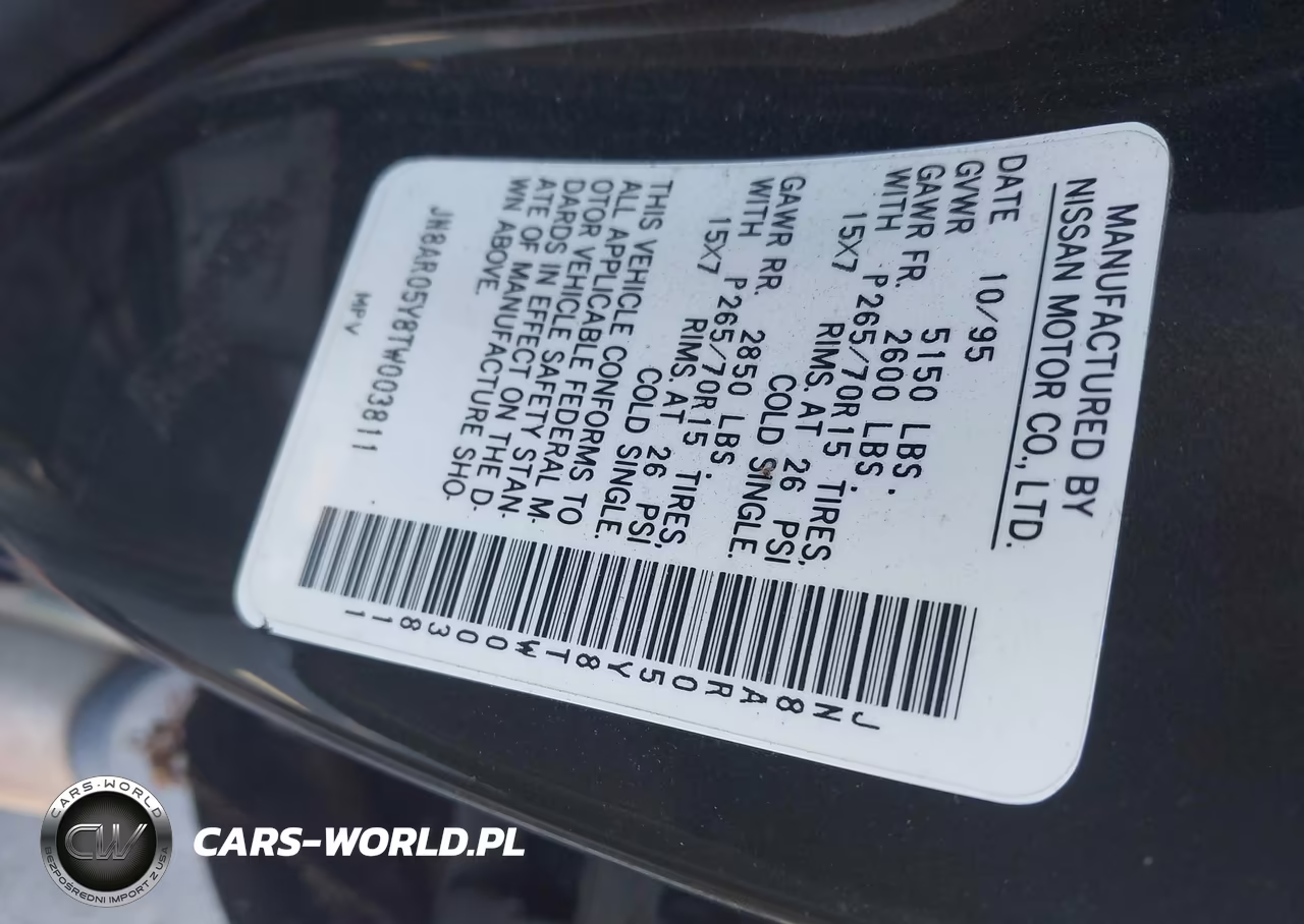 1996 Nissan Pathfinder Le-Se-Xe VIN:JN8AR05Y8TW003811 - 9