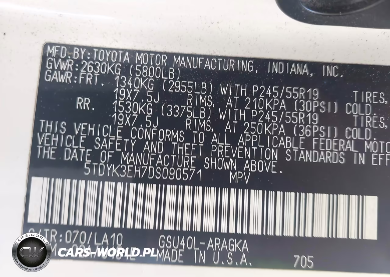2013 Toyota Highlander Limited VIN:5TDYK3EH7DS090571 - 9