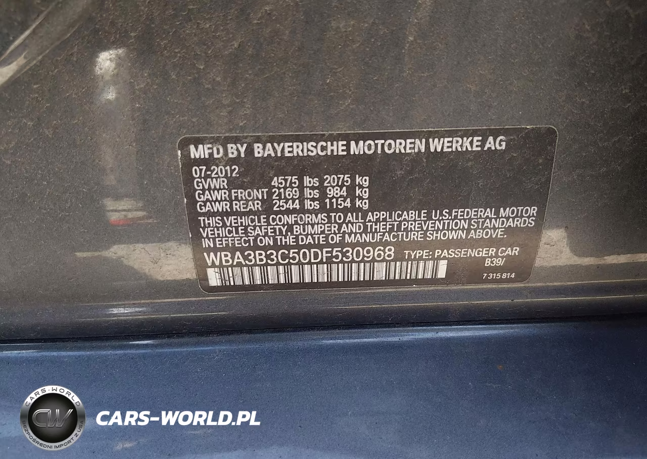 2013 BMW 3 Series 328I xDrive VIN:WBA3B3C50DF530968 - 9