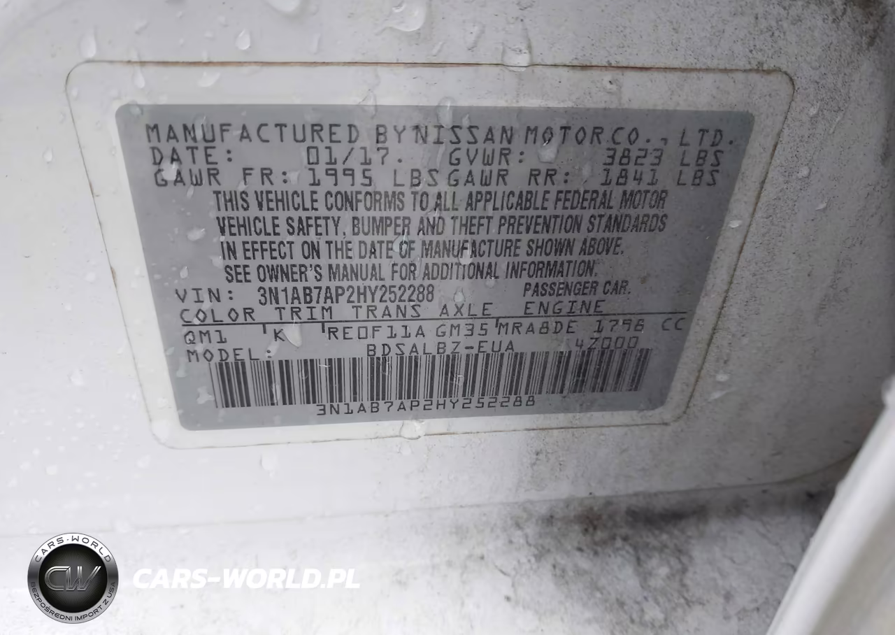 2017 Nissan Sentra S VIN:3N1AB7AP2HY252288 - 9
