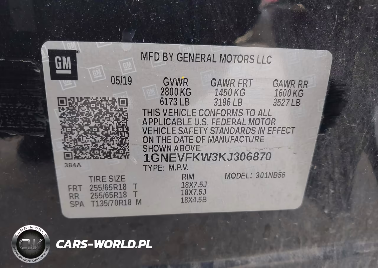 2019 Chevrolet Traverse Ls VIN:1GNEVFKW3KJ306870 - 9