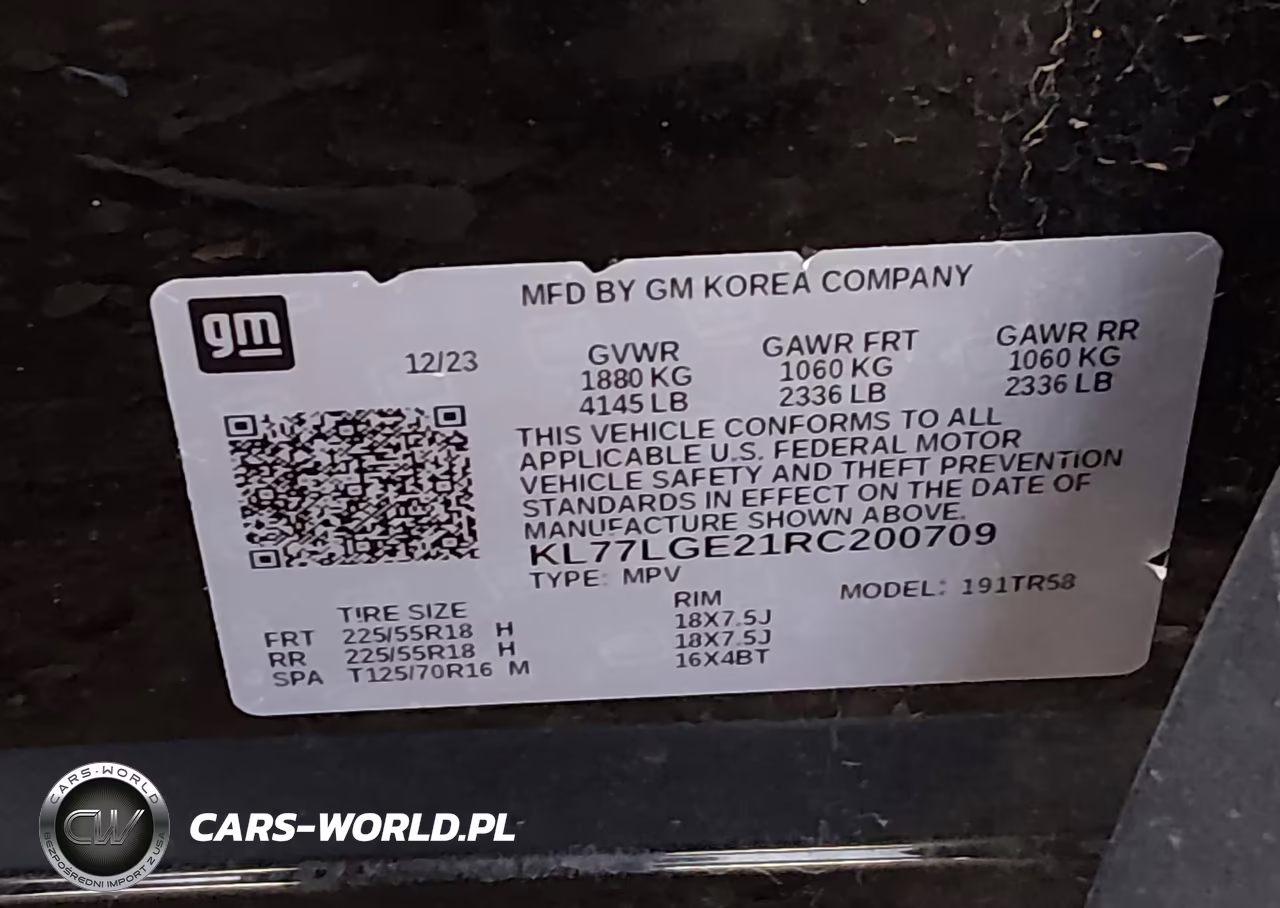 2024 Chevrolet Trax Fwd 1Rs VIN:KL77LGE21RC200709 - 9