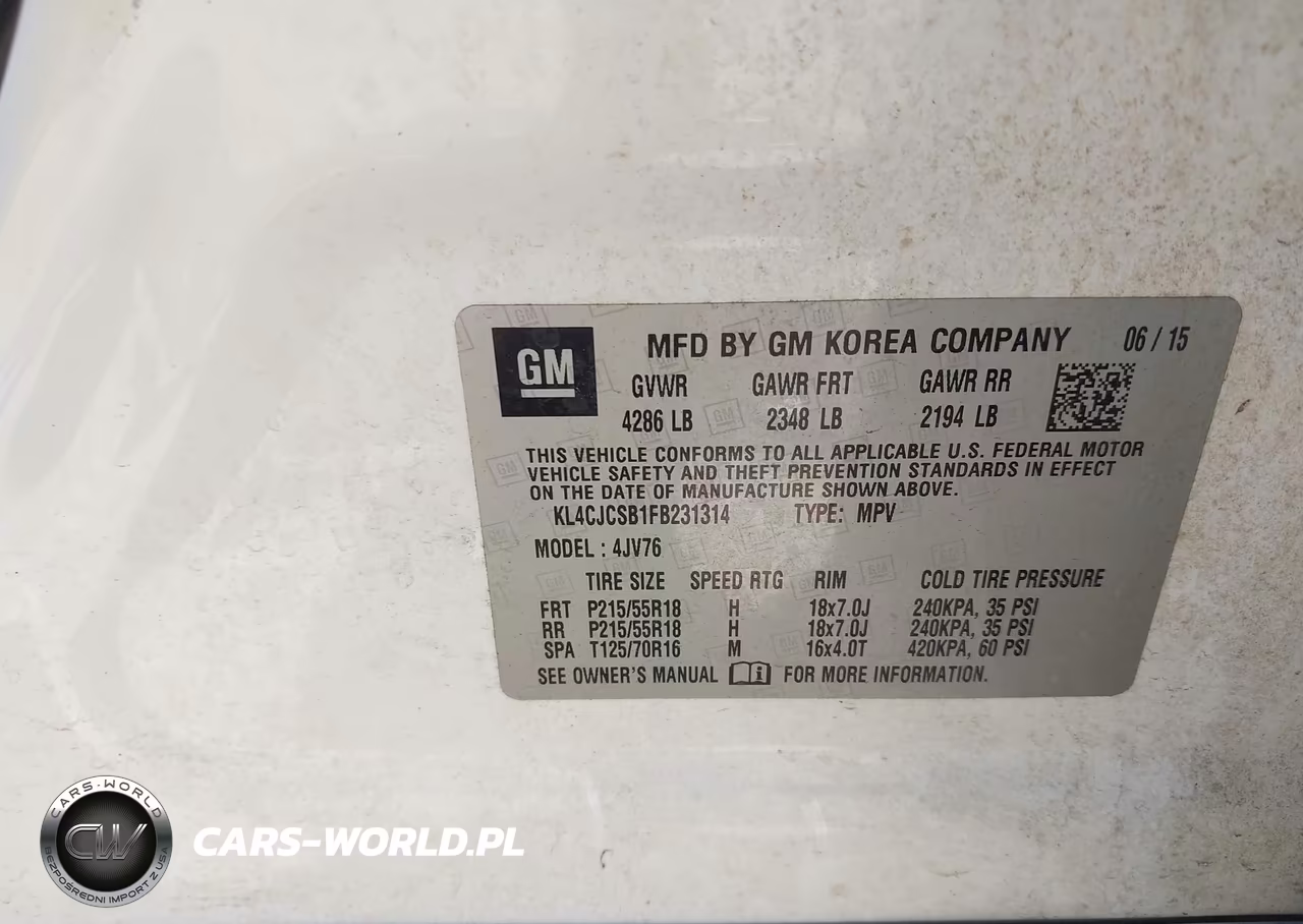 2015 Buick Encore Leather VIN:KL4CJCSB1FB231314 - 9