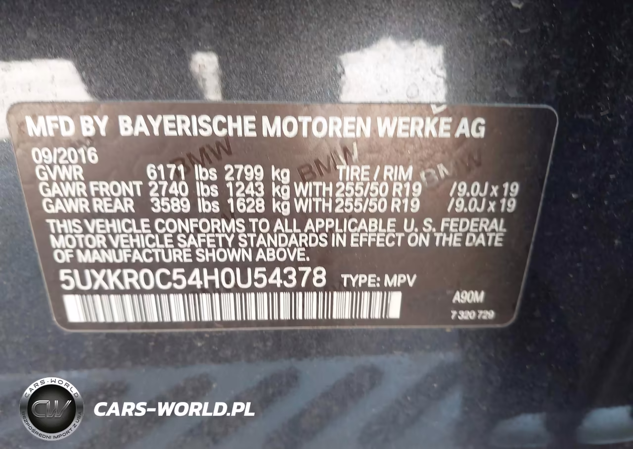 2017 BMW X5 xDrive35I VIN:5UXKR0C54H0U54378 - 9