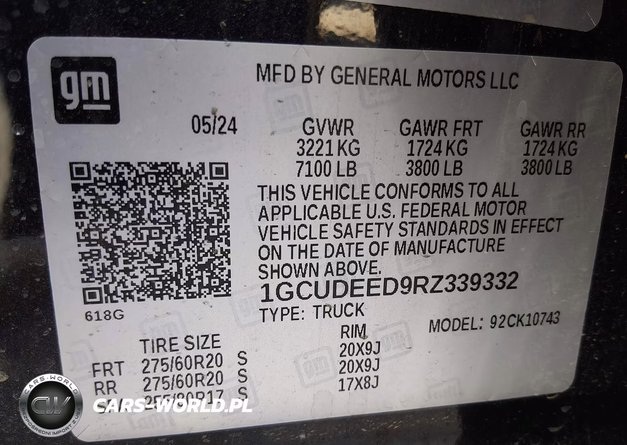 2024 Chevrolet Silverado K1500 Rst VIN:1GCUDEED9RZ339332 - 9