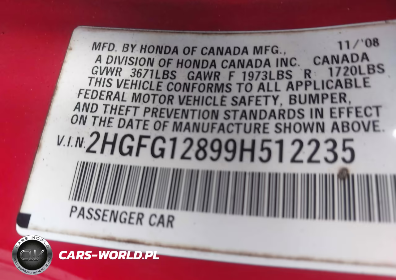 2009 Honda Civic Cpe Ex VIN:2HGFG12899H512235 - 9