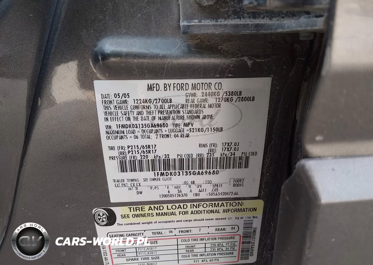 2005 Ford Freestyle Limited VIN:1FMDK03135GA69680 - 9