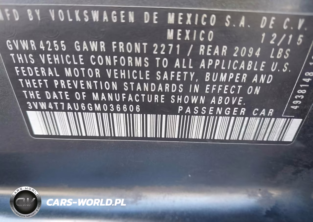 2016 Volkswagen Golf Gti S VIN:3VW4T7AU6GM036606 - 9