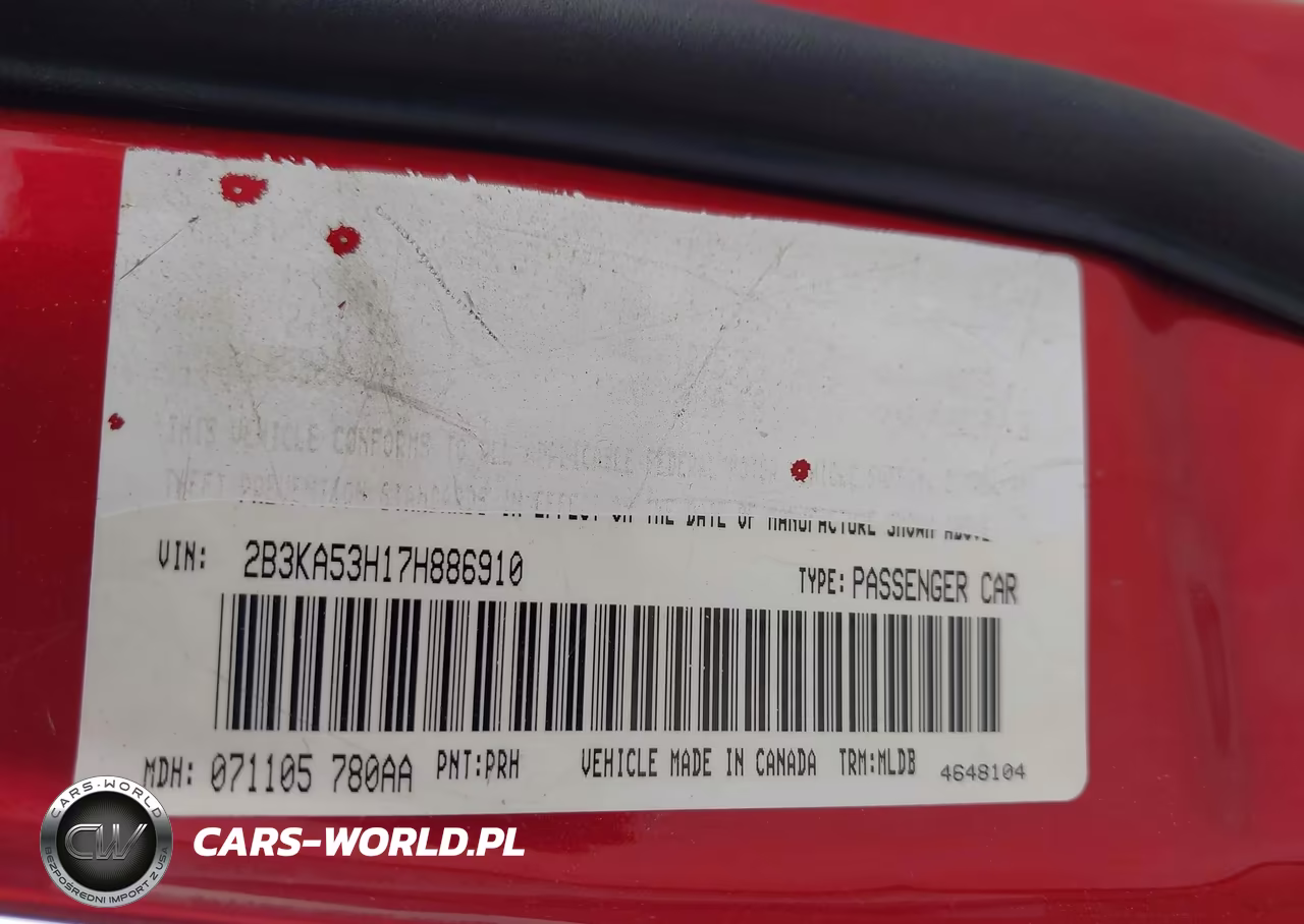2007 Dodge Charger Rt VIN:2B3KA53H17H886910 - 9