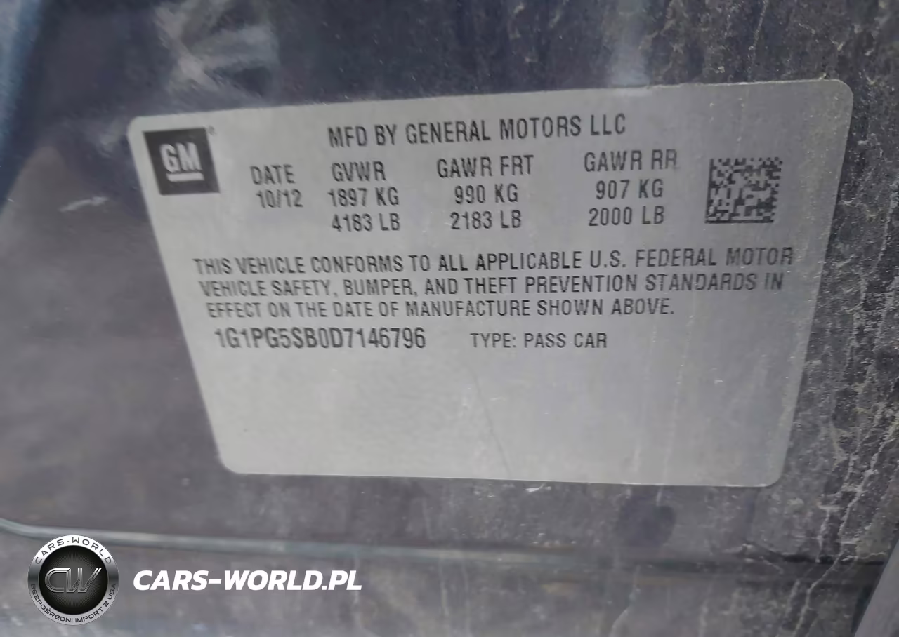 2013 Chevrolet Cruze Ltz VIN:1G1PG5SB0D7146796 - 9