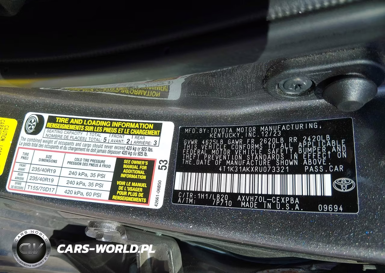2024 Toyota Camry Hybrid Xse VIN:4T1K31AKXRU073321 - 9