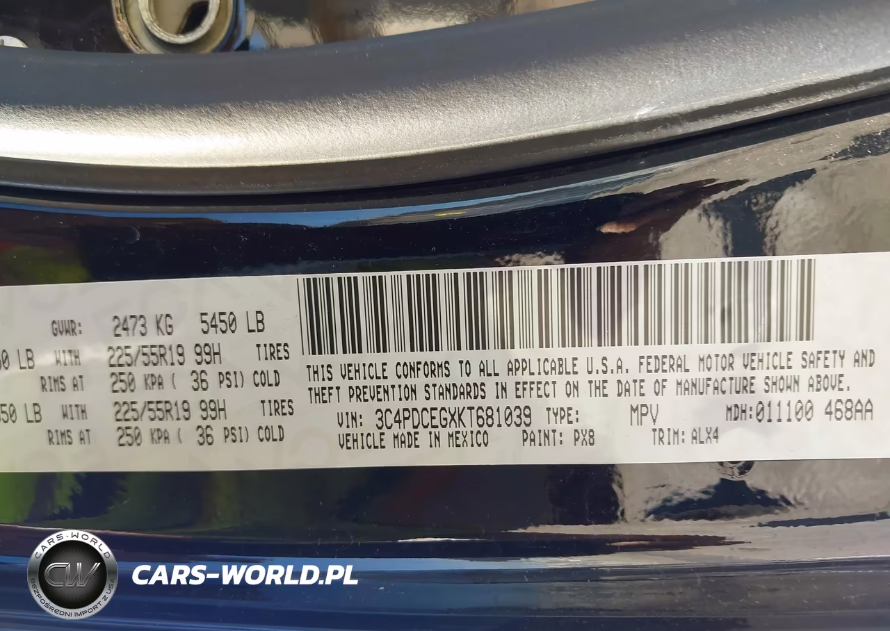 2019 Dodge Journey Gt VIN:3C4PDCEGXKT681039 - 9