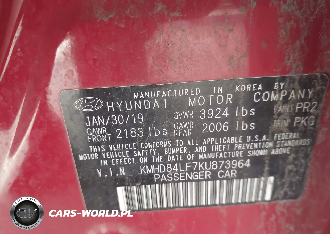 2019 Hyundai Elantra Value Edition VIN:KMHD84LF7KU873964 - 9