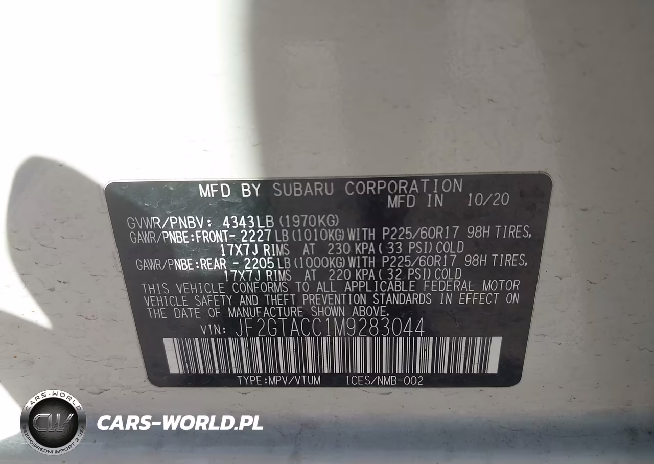 2021 Subaru Crosstrek Premium VIN:JF2GTACC1M9283044 - 9