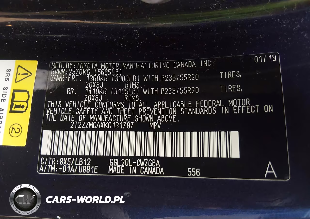 2019 Lexus Rx 350 VIN:2T2ZZMCAXKC131787 - 9