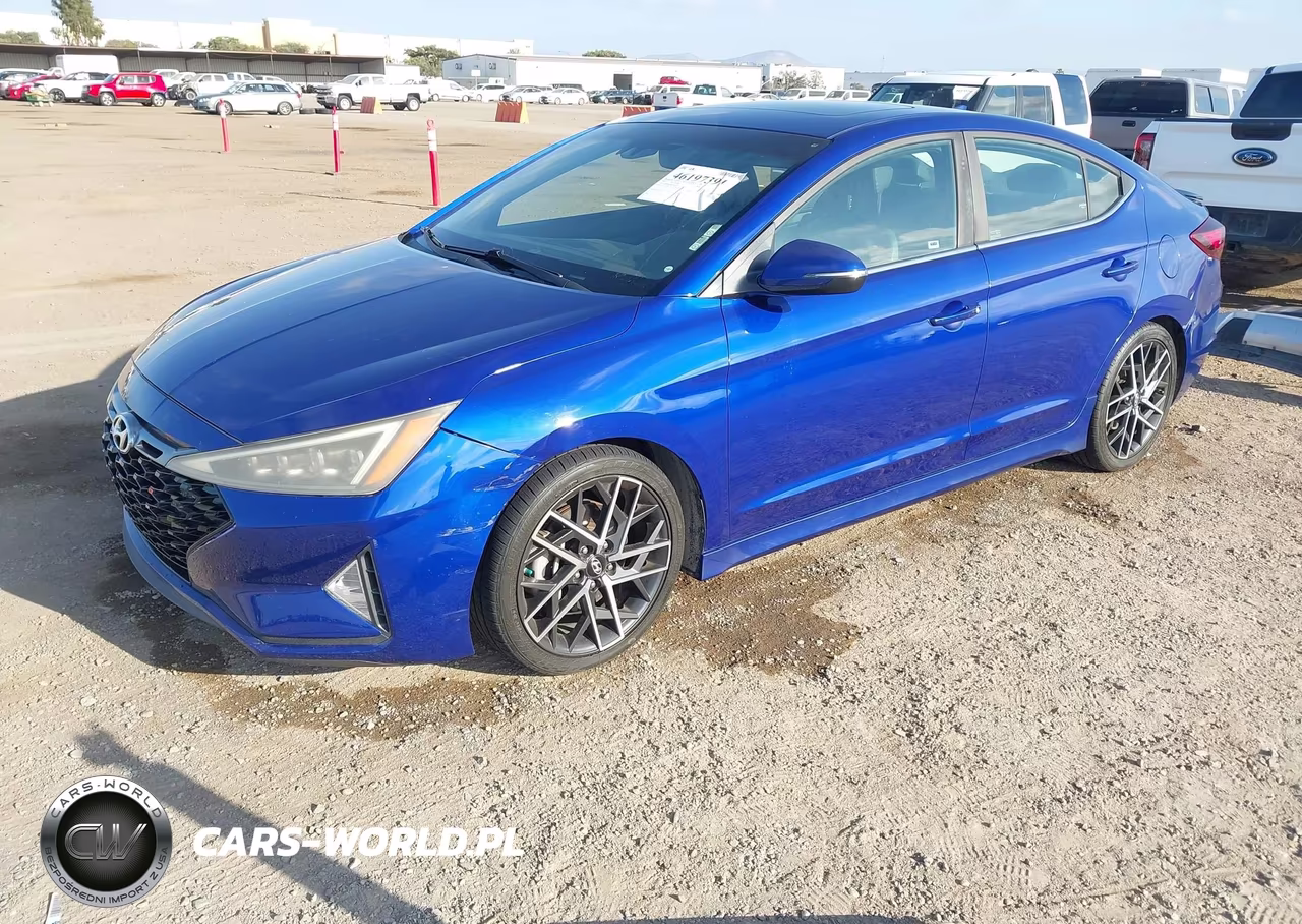 2019 Hyundai Elantra Sport VIN:KMHD04LB8KU835521 - 2