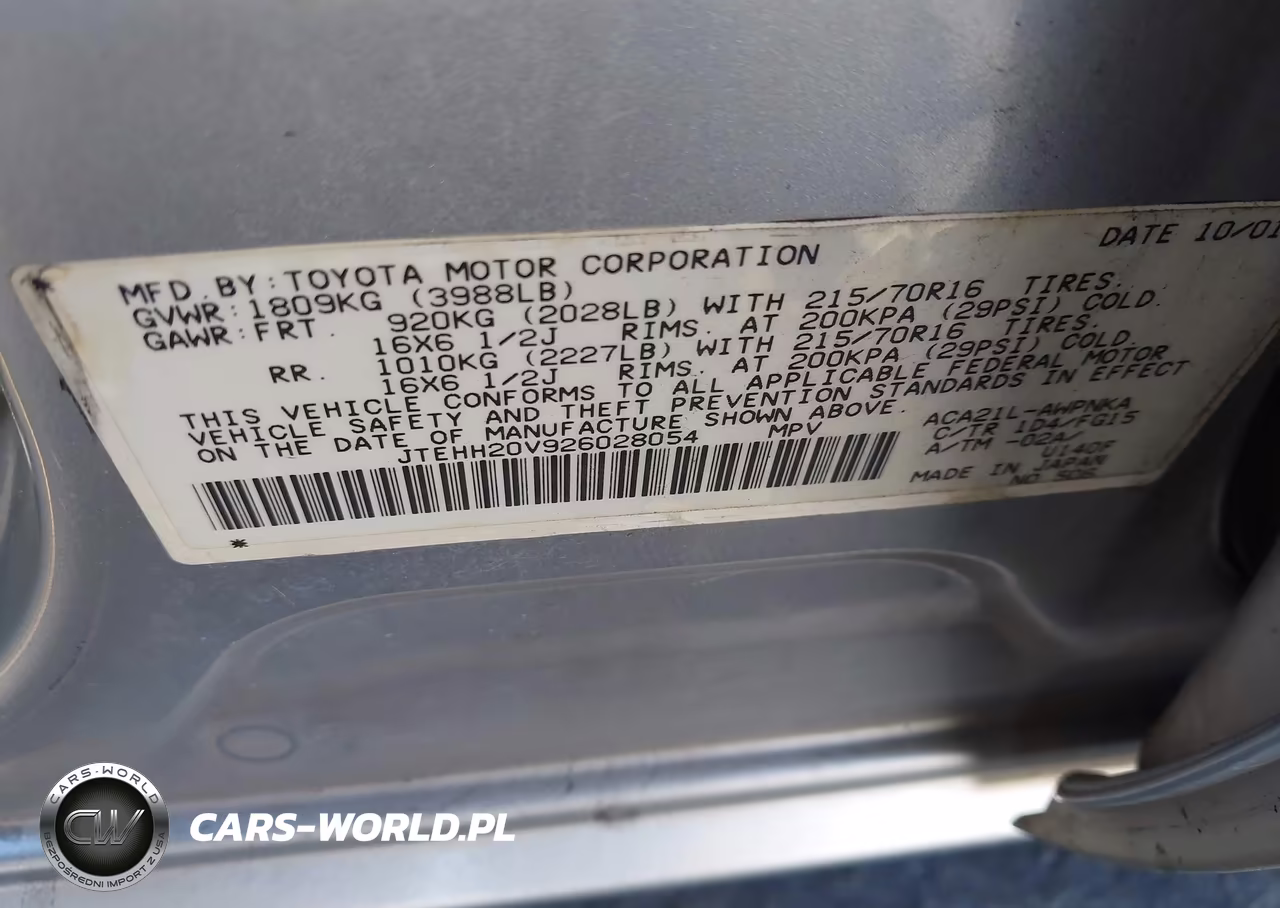 2002 Toyota Rav4 VIN:JTEHH20V926028054 - 9