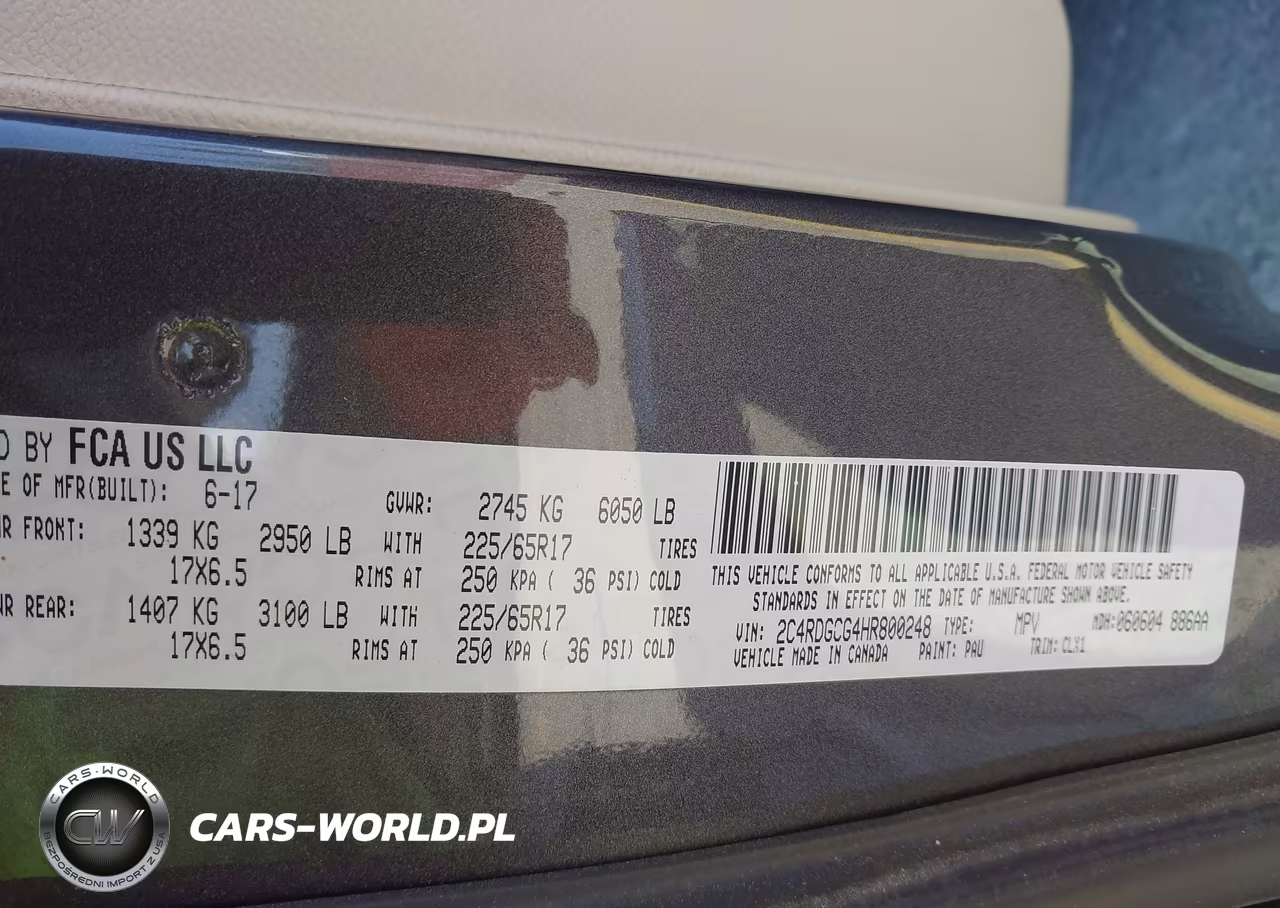 2017 Dodge Grand Caravan Sxt VIN:2C4RDGCG4HR800248 - 9