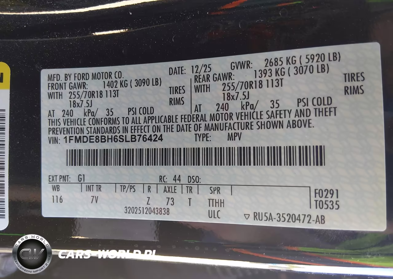 2025 Ford Bronco Outer Banks VIN:1FMDE8BH6SLB76424 - 9