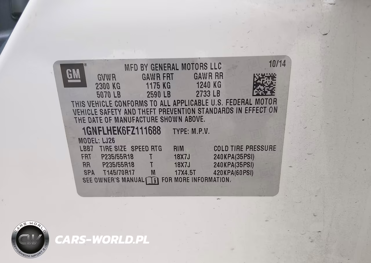 2015 Chevrolet Equinox Ltz VIN:1GNFLHEK6FZ111688 - 9