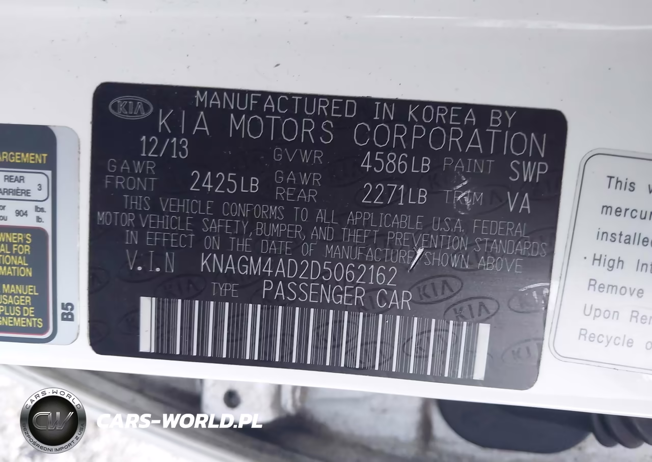 2013 Kia Optima Hybrid Ex VIN:KNAGM4AD2D5062162 - 9