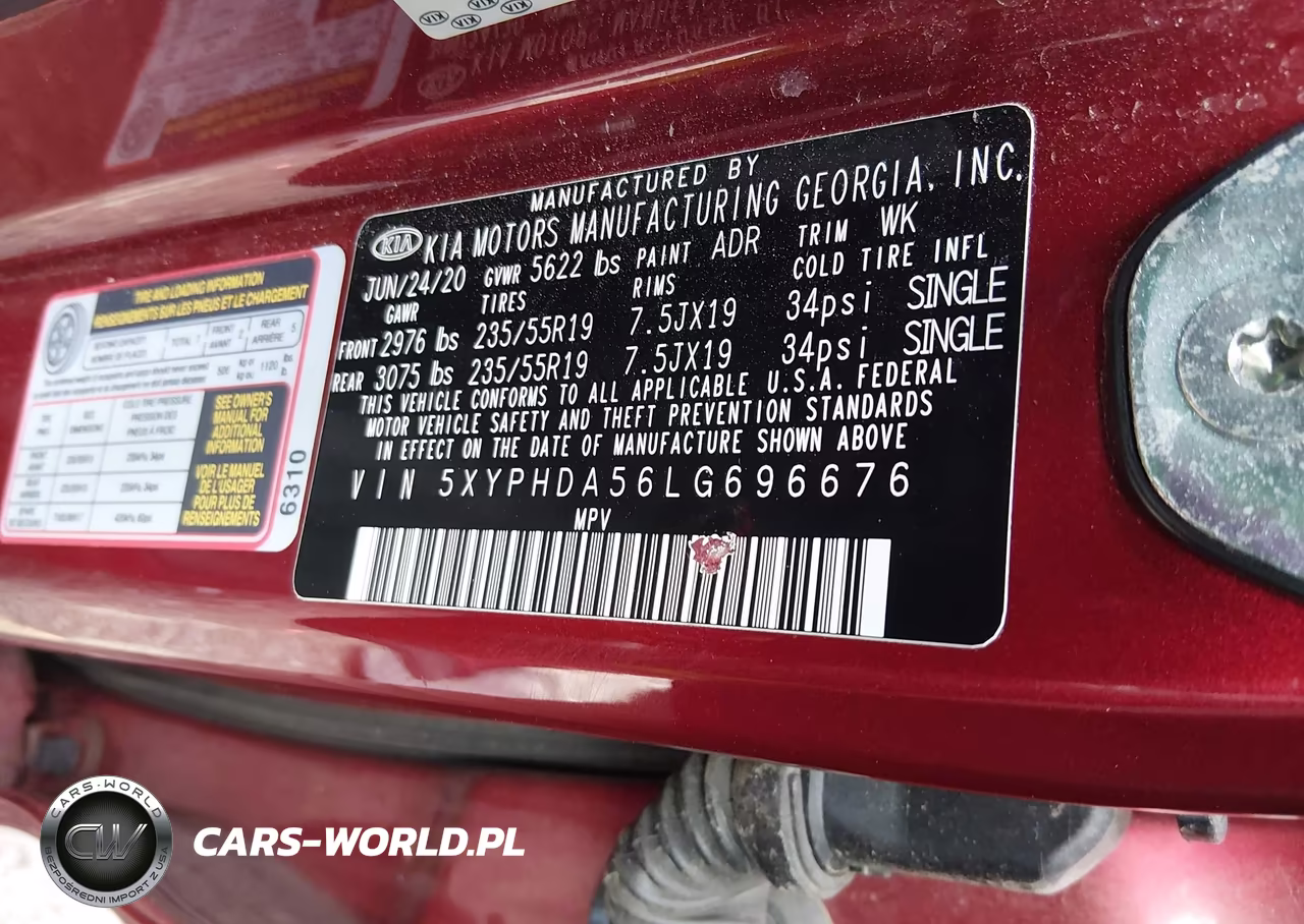 2020 Kia Sorento 3.3L Ex VIN:5XYPHDA56LG696676 - 9