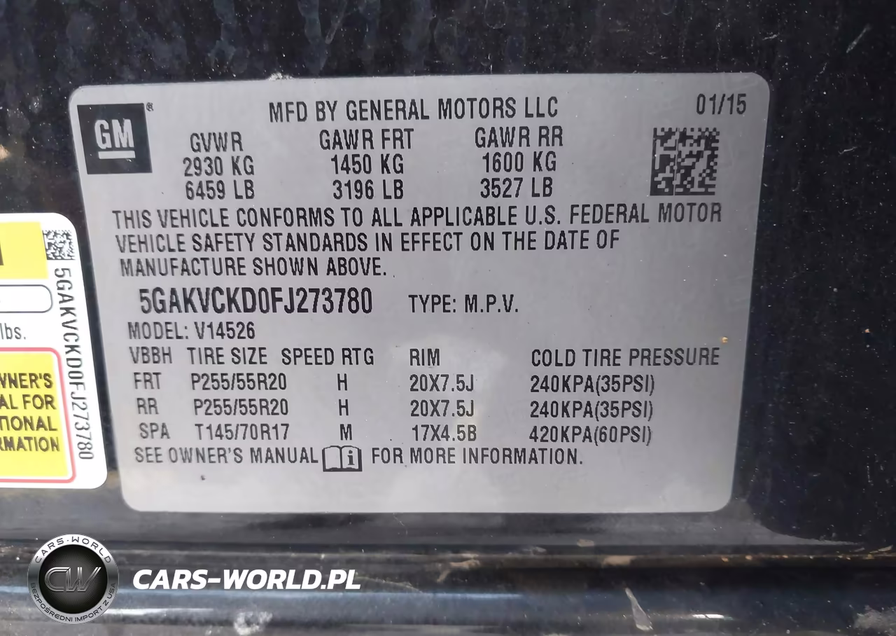 2015 Buick Enclave Premium VIN:5GAKVCKD0FJ273780 - 9