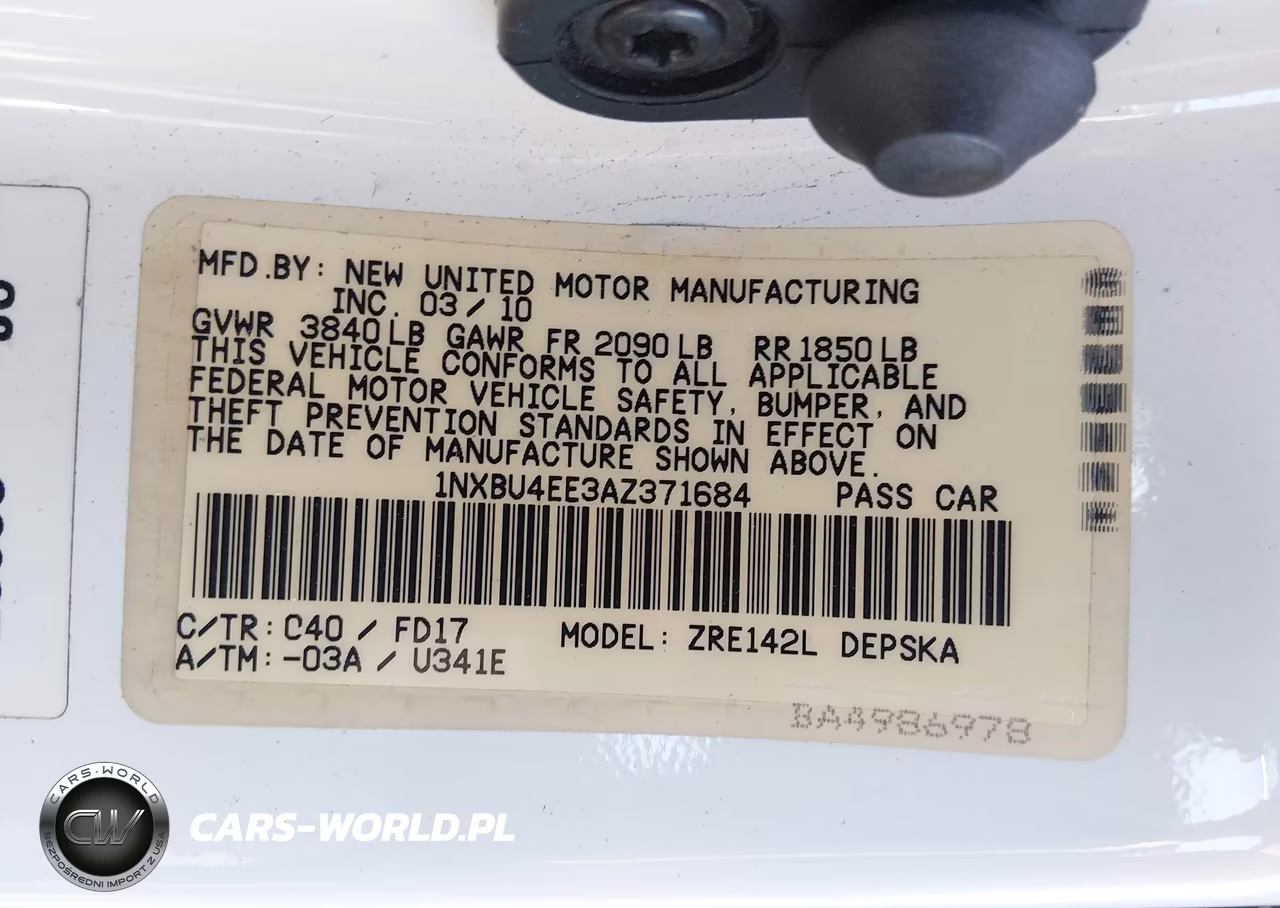 2010 Toyota Corolla S VIN:1NXBU4EE3AZ371684 - 9