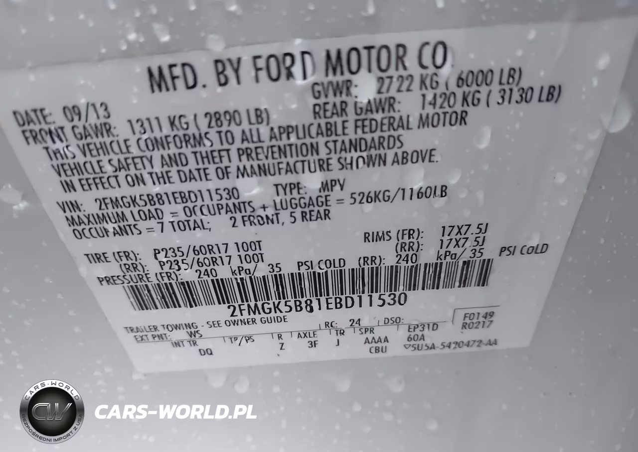 2014 Ford Flex Se VIN:2FMGK5B81EBD11530 - 9