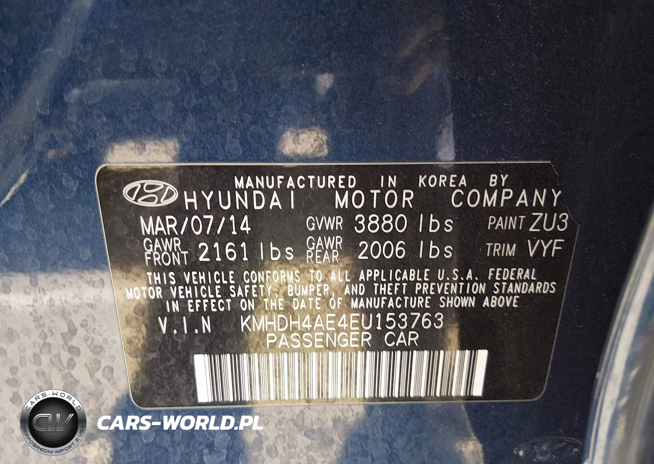 2014 Hyundai Elantra Se VIN:KMHDH4AE4EU153763 - 9