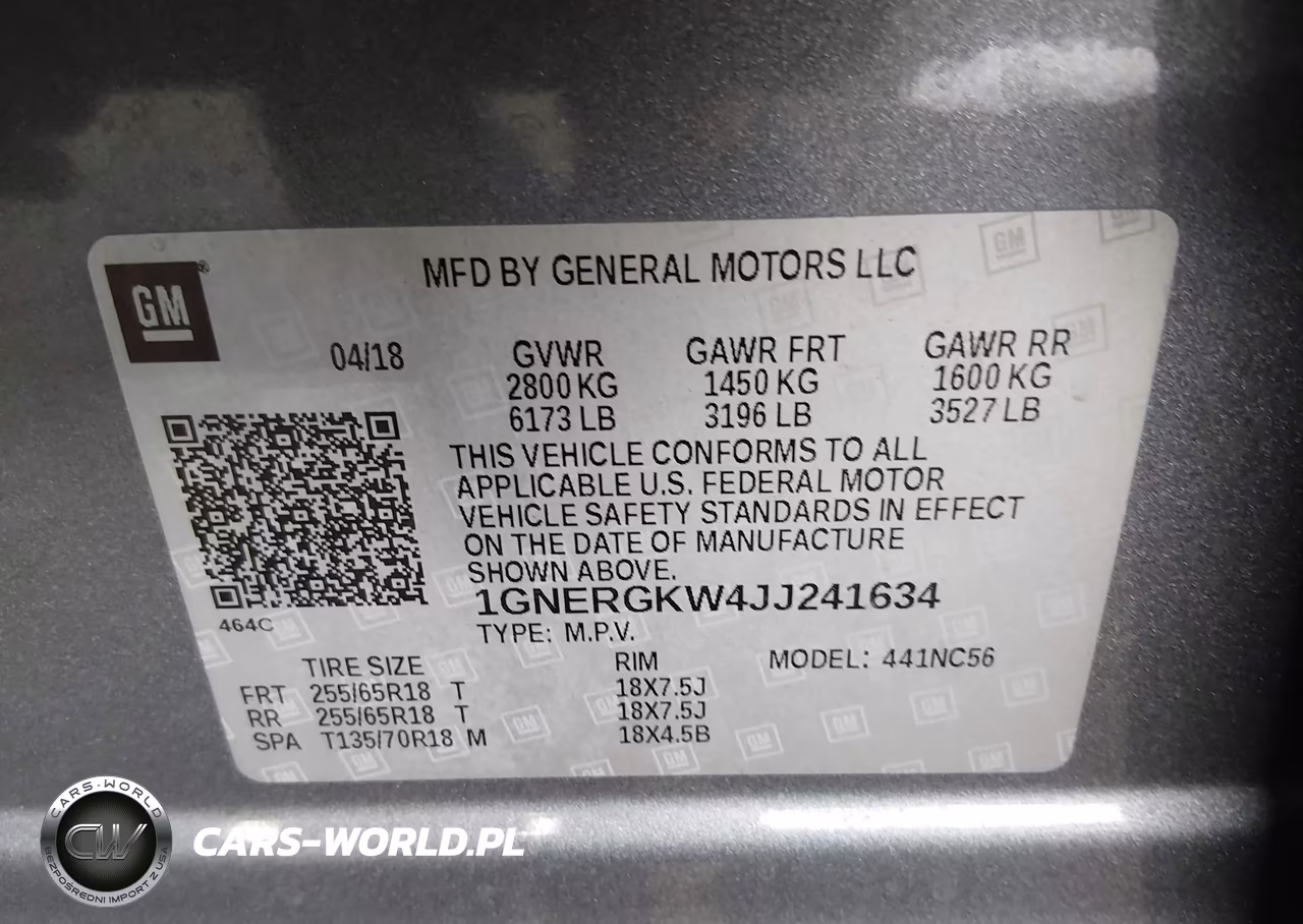 2018 Chevrolet Traverse 1Lt VIN:1GNERGKW4JJ241634 - 9