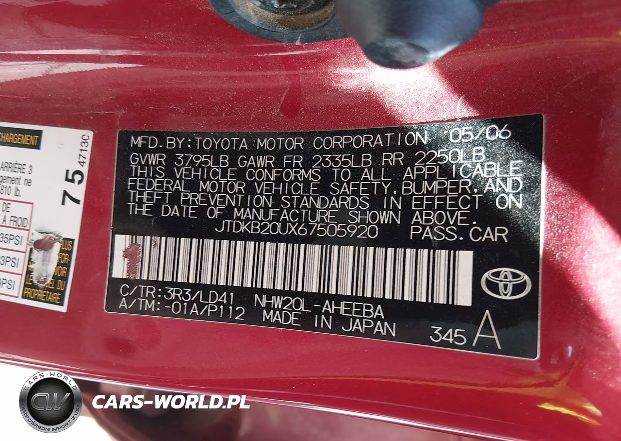 2006 Toyota Prius VIN:JTDKB20UX67505920 - 9