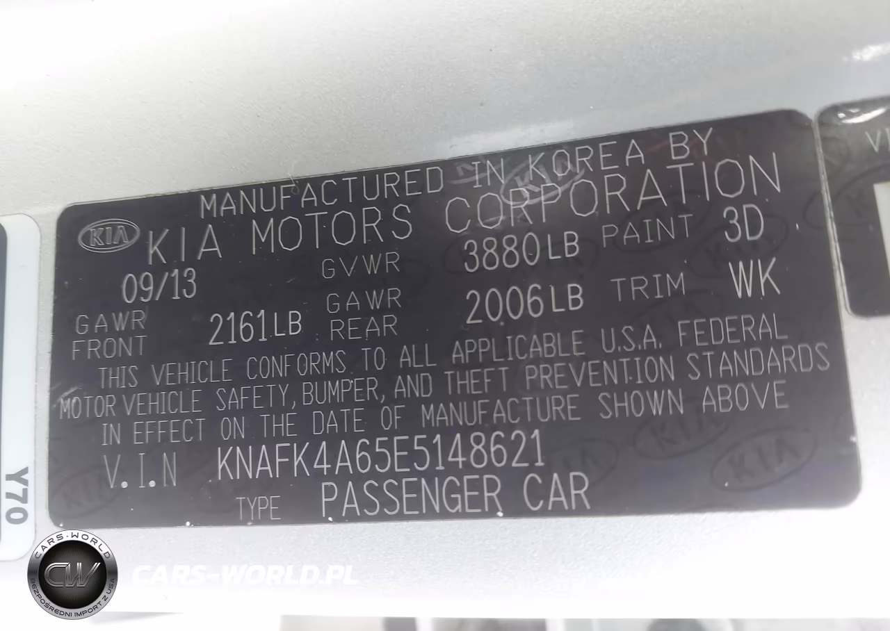 2014 Kia Forte Lx VIN:KNAFK4A65E5148621 - 9
