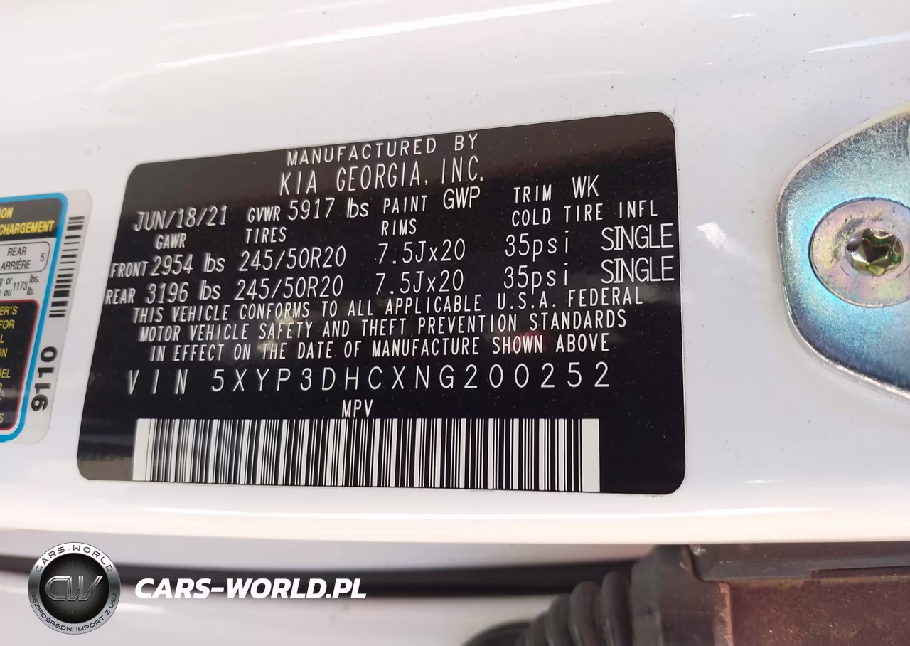 2022 Kia Telluride Ex VIN:5XYP3DHCXNG200252 - 9
