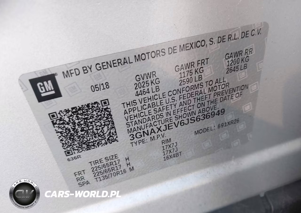 2018 Chevrolet Equinox Lt VIN:3GNAXJEV6JS636949 - 9