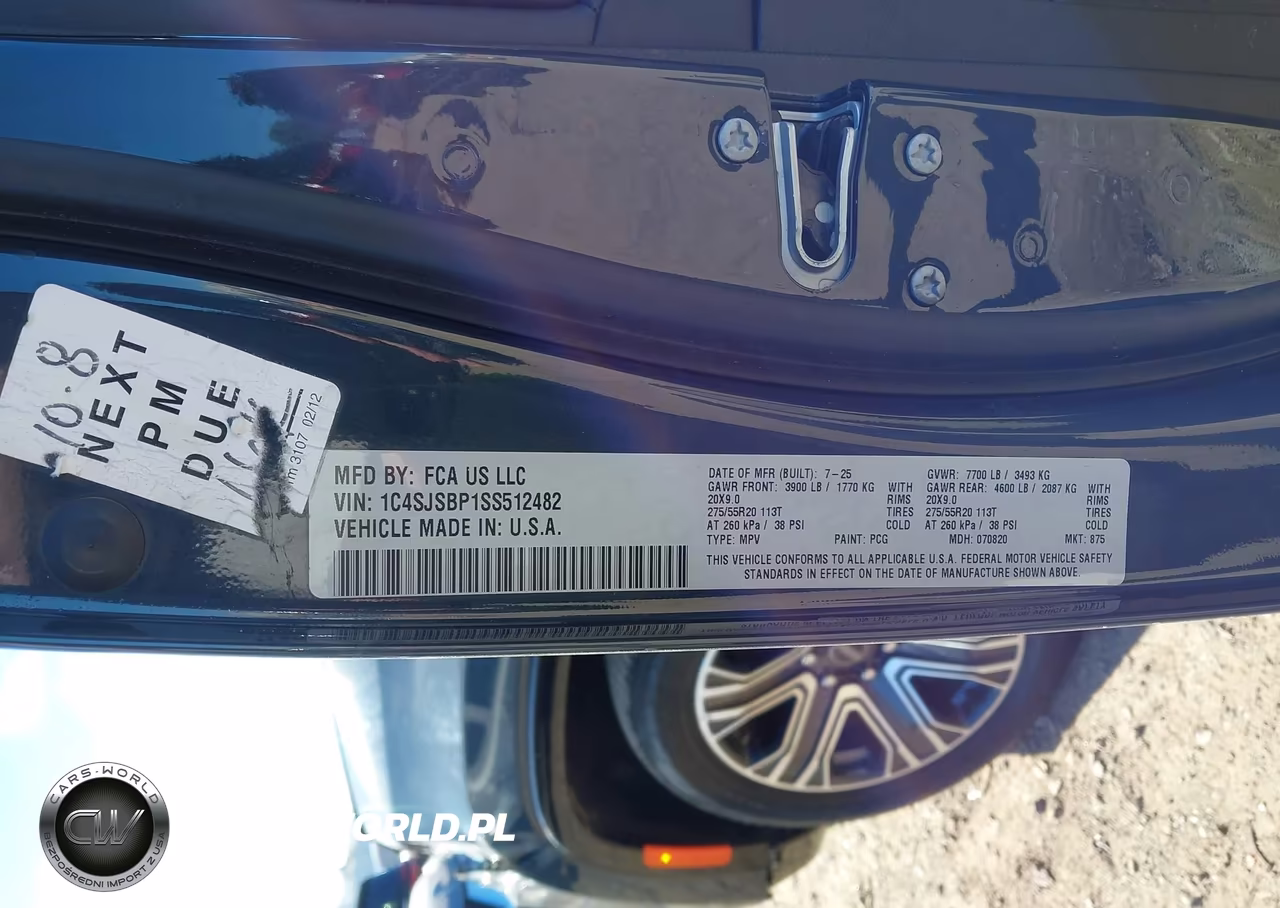 2025 Jeep Wagoneer L Series Ii 4X4 VIN:1C4SJSBP1SS512482 - 9
