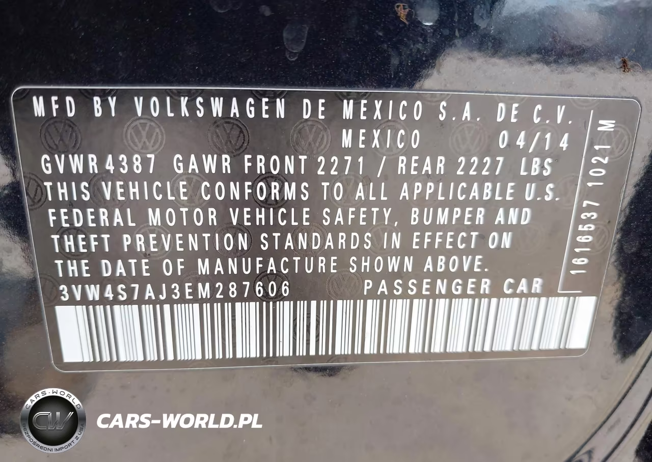 2014 Volkswagen Jetta Gli Edition 30 W-Nav VIN:3VW4S7AJ3EM287606 - 9