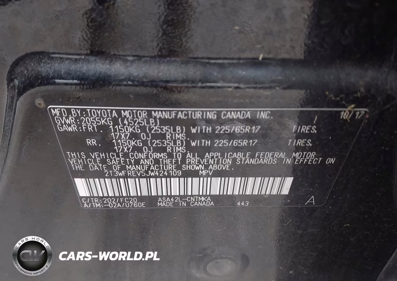 2018 Toyota Rav4 Xle VIN:2T3WFREV5JW424109 - 9