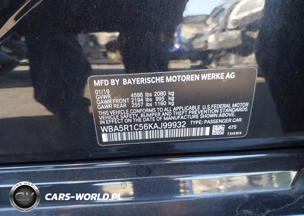 2019 BMW 330I VIN:WBA5R1C56KAJ99932 - 9