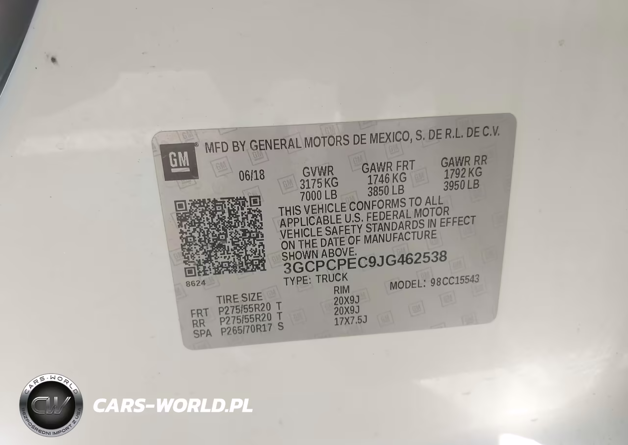2018 Chevrolet Silverado 1500 Custom VIN:3GCPCPEC9JG462538 - 9