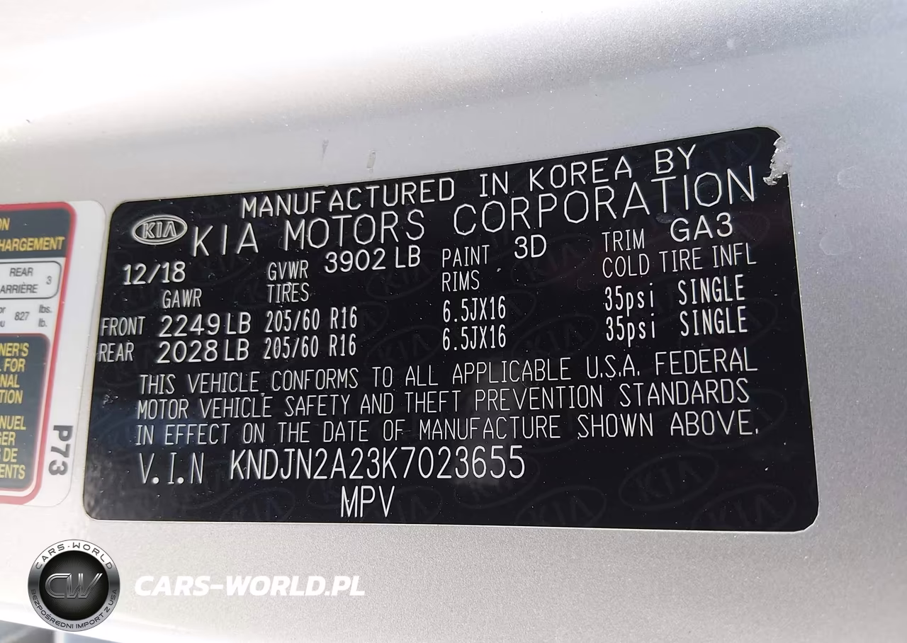 2019 Kia Alma VIN:KNDJN2A23K7023655 - 9