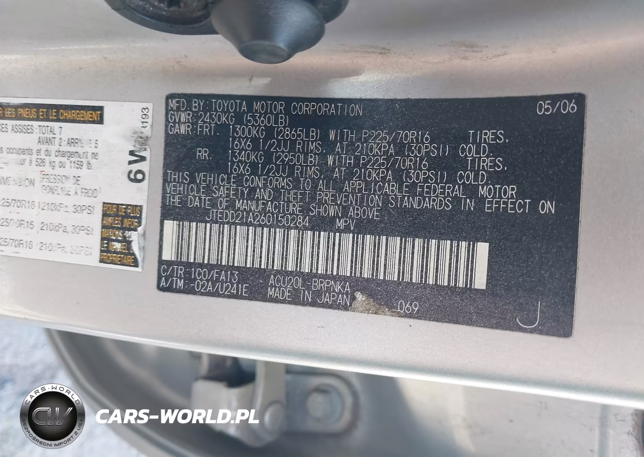 2006 Toyota Highlander 3Rd Row VIN:JTEDD21A260150284 - 9